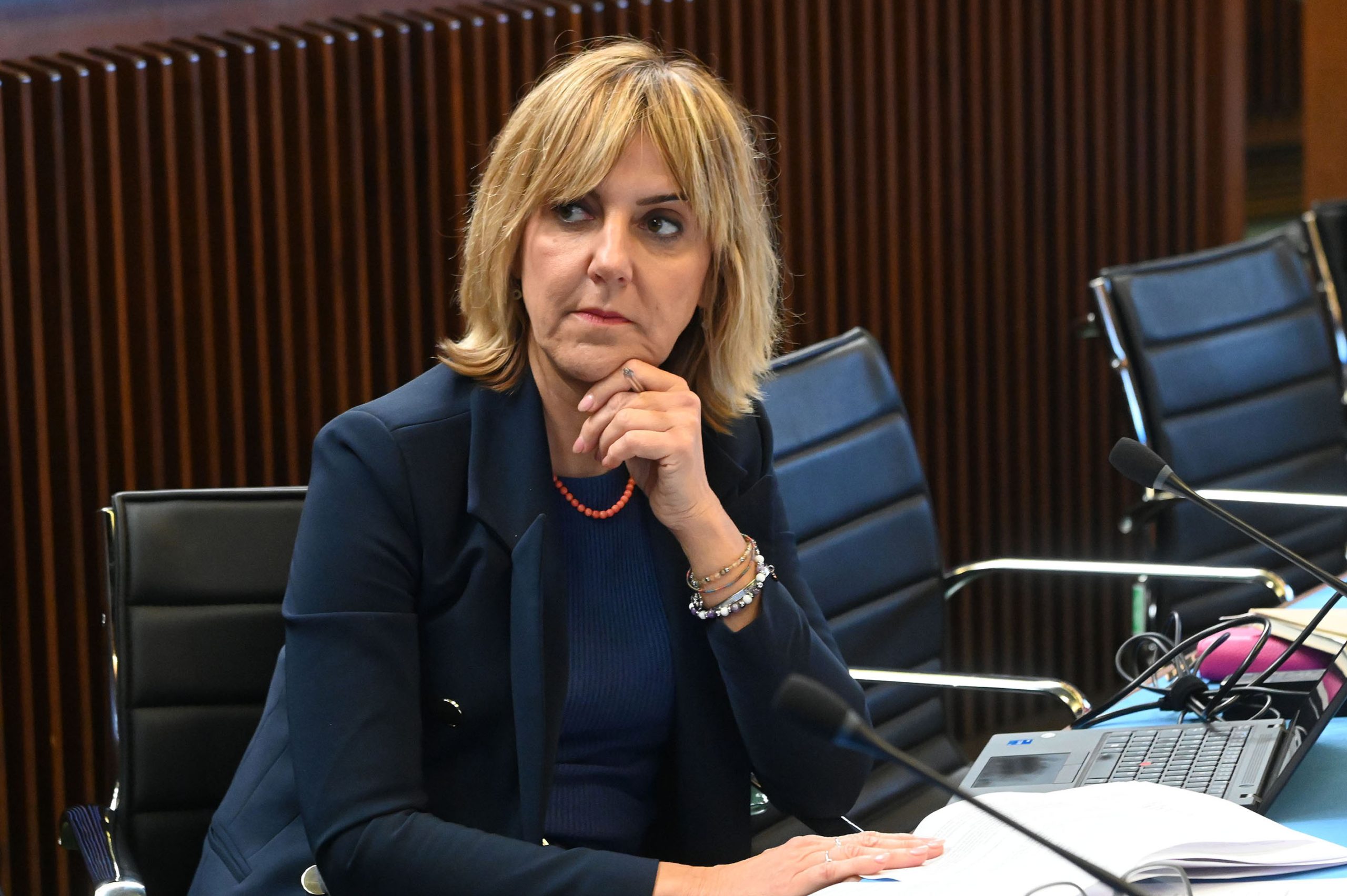 Lucia Buna durante una seduta